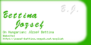 bettina jozsef business card