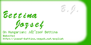 bettina jozsef business card